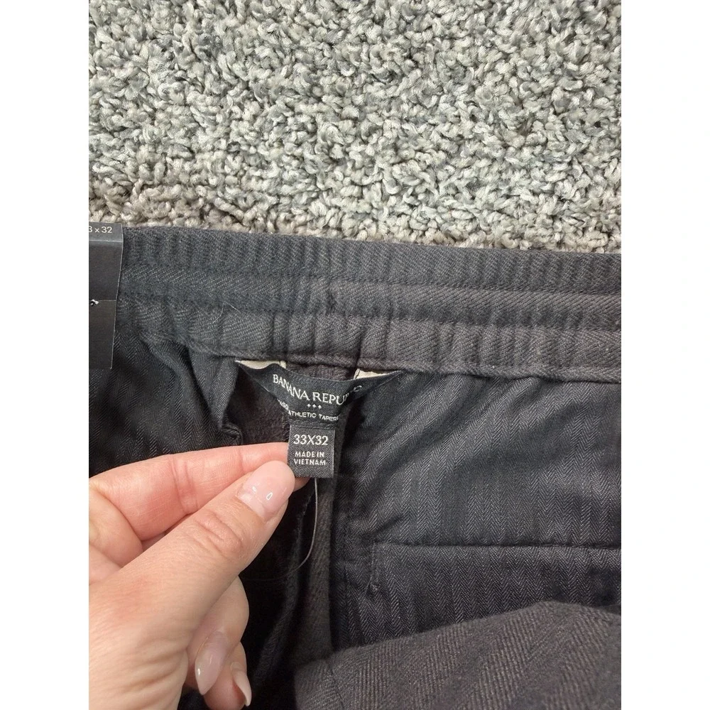 Banana Republic Mason Athletic Tapered Pants Men's Size 33X32 Gray NWT
